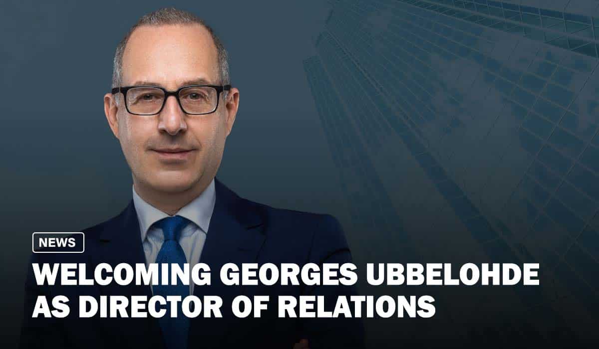 Welcoming Georges Ubbelohde as Director of Industry Relations 11